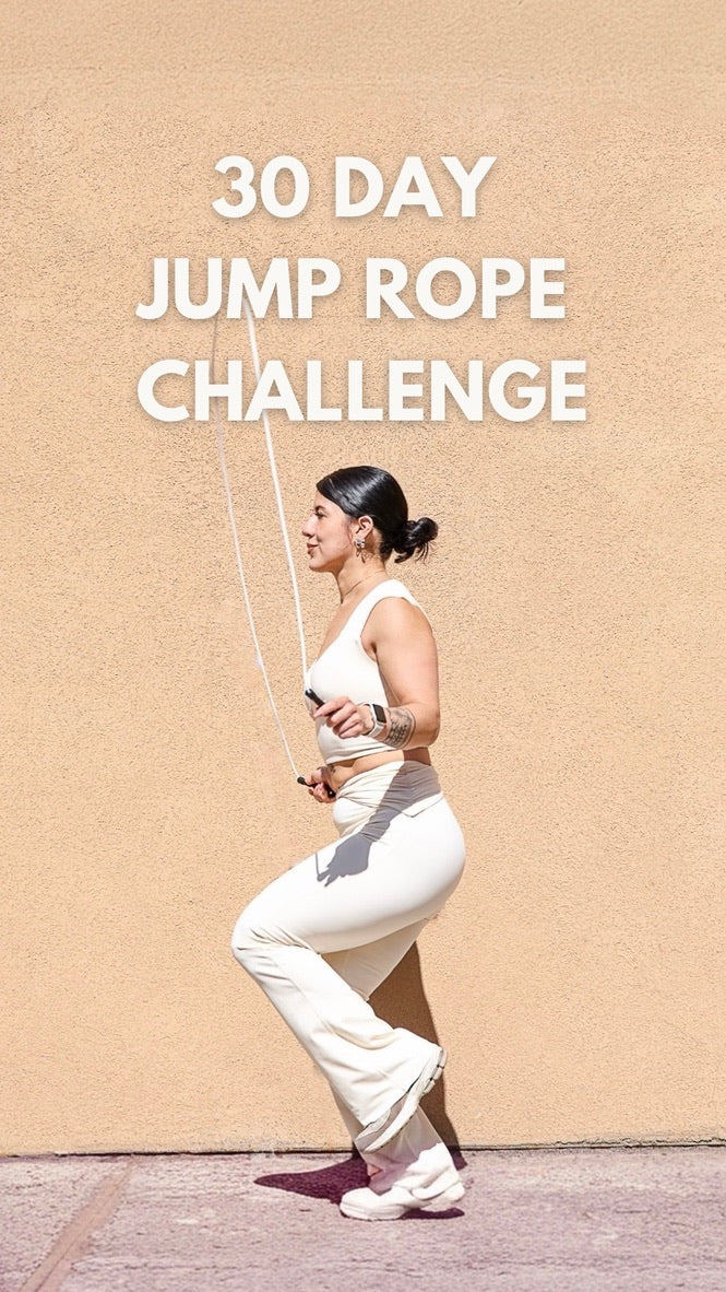 The founder of GABAJUICE mid-jump with a rope